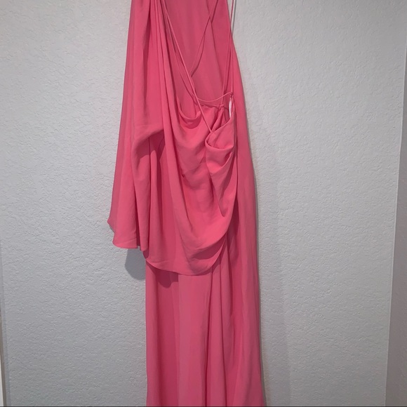 NEW ZARA PINK CAPE DRESS WITH EARRINGS LIMITED EDITION MEDIUM XL 8326/294 - Picture 10 of 12